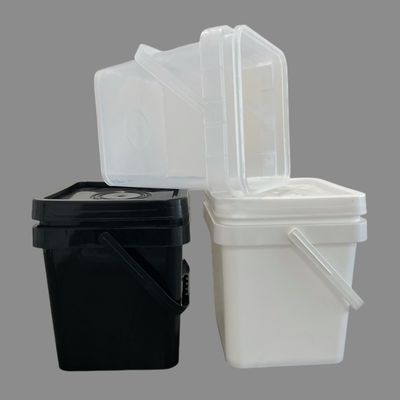 검은색 PP 평면 버킷 5L 6L 8L 10L
