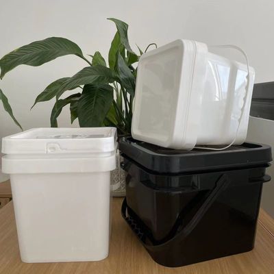 식품용 재료로 만든 음료 및 화장품용 5L 평방 플라스틱 버킷