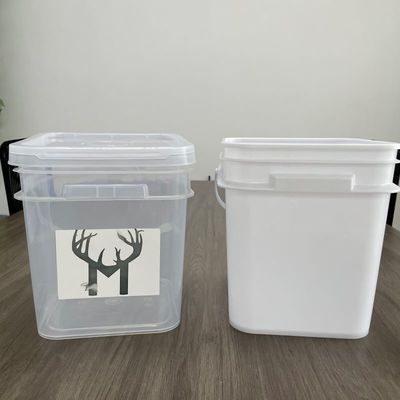 실크 스크린 인쇄 10L 20L 칸 플라스틱 버킷 뚜?? 과 폴리 프로필렌 재료