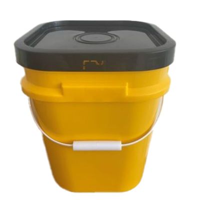 쉽게 열 수 있는 사용자 지정 PP/HDPE 재료 5 갤런 6 갤런 평면 플라스틱 버킷