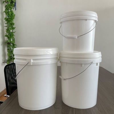 폴리프로필렌 플라스틱 버킷 식품 안전기 5L 10L 15L 20L 포장 컨테이너 뚜?? 이 있는 드럼