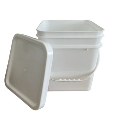 쉽게 열 수 있는 사용자 지정 PP/HDPE 재료 5 갤런 6 갤런 평면 플라스틱 버킷