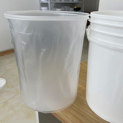 10.0-2.5mm 두께 일회용 버킷 라인어 20L 버킷 노란색 반 정적 플라스틱