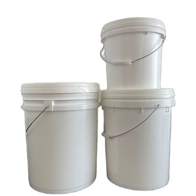 20L 5 갤론 광장 플라스틱 페인트 버킷 로고 인쇄 및 사용자 지정 디자인