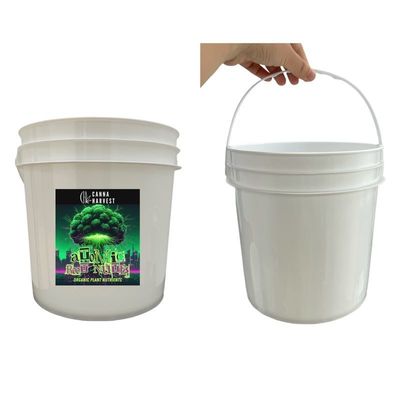 1 갤론 플라스틱 버킷 음식 버킷 1.0 ~ 2.5MM 두께 GAP / ISO / FDA 인증
