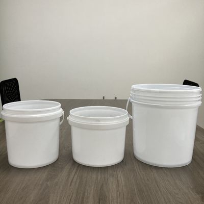 안전 애완 동물 식품 보관 2 갤런 8L 흰색 플라스틱 버킷 뚜?? 과 변조 방지 밀봉