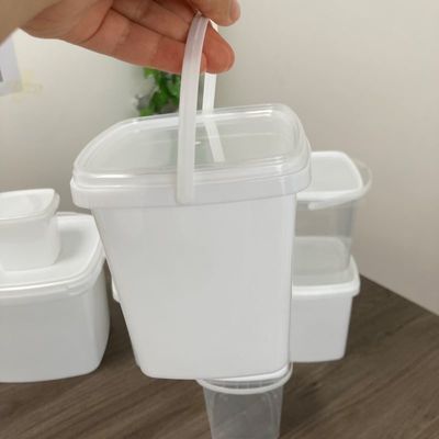 뚜?? 을 가진 평면 덩어리 1L 플라스틱 컨테이너 열 전달 인쇄 및 GAP 승인