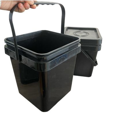 사용자 지정 식품 포장 5L 평면 플라스틱 버킷, 쉽게 열 수 있는 디자인과 IML 인쇄