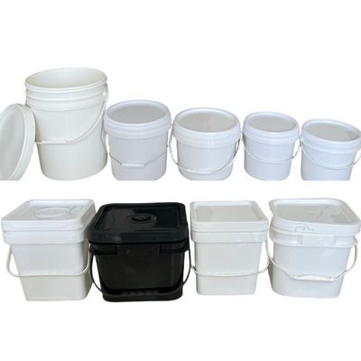 간식 맞춤형 3L 맑은 흰색 식품 등급 플라스틱 버킷
