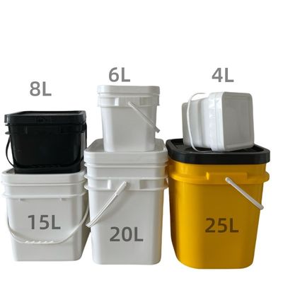 뚜?? 이 있는 4L 5L 6L 8L 10L 평면 버킷 내구성 있고 친환경 식품 저장 솔루션