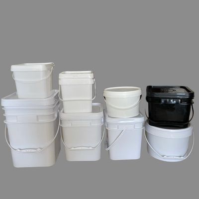 10 리터 HDPE 플라스틱 덩어리 둥근 또는 사각형 내구성 있고 견고함 1.0-2.5 MM 두께