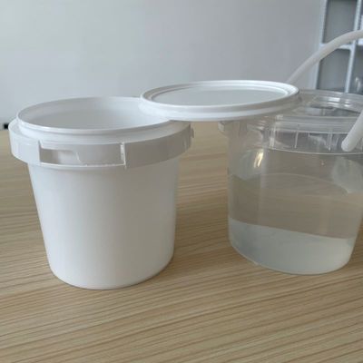 2L 둥근 플라스틱 버킷과 조작 방지 손잡이