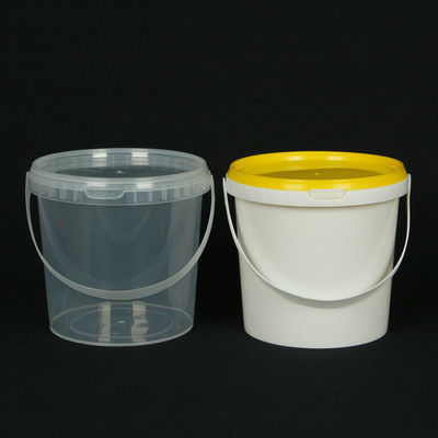 1L PP 식품 등급 플라스틱 둥근 버킷 사용자 지정 인쇄 된 누출 방지 두께 1.0 ~ 2.5 mm