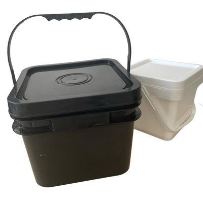 반려동물 식품 5L 6L 8L 10L 뚜?? 을 재활용 한 평면 플라스틱 버킷