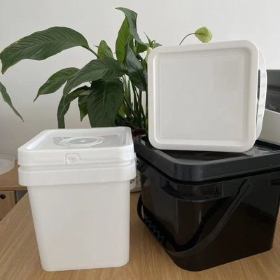 GAP/ISO/FDA 인증을 받은 평면 버킷 2L/4L/5L/6L/10L/18/20L PP 플라스틱 버킷