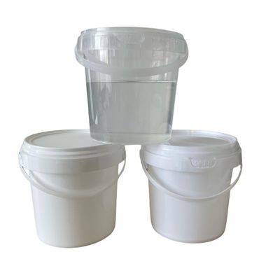 쉽게 열 수 있는 투명 하얀색 1L 2L 5L 식품용 플라스틱 버킷