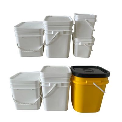 뚜?? 과 금속 손잡이가 있는 맞춤형 색상 정면 플라스틱 버킷 GAP/ISO/FDA 인증
