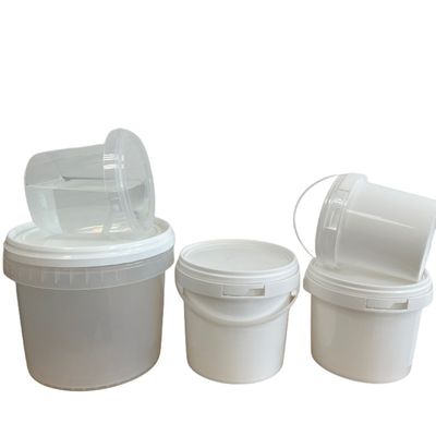 땅콩 버터 저장 용기 뚜?? 과 손잡이가 있는 500ml 둥근 PP 플라스틱 버킷