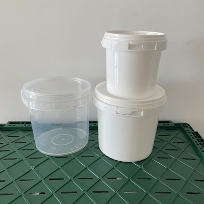 땅콩 버터 저장 용기 뚜?? 과 손잡이가 있는 500ml 둥근 PP 플라스틱 버킷
