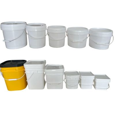 손잡이와 뚜?? 이 있는 1-20L 버킷 팩 컨테이너