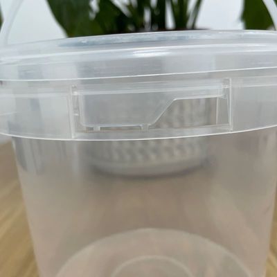 사용자 지정 로고 인쇄 뚜?? 이 있는 플라스틱 버킷 식품 등급 흰색 및 환경 친화적