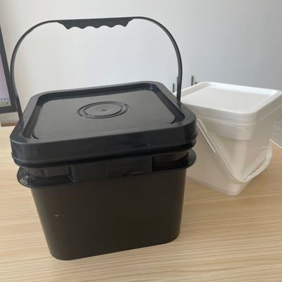 2 갤론 평면 플라스틱 버킷 뚜?? 과 손잡이 GAP/ISO/FDA 인증 버킷