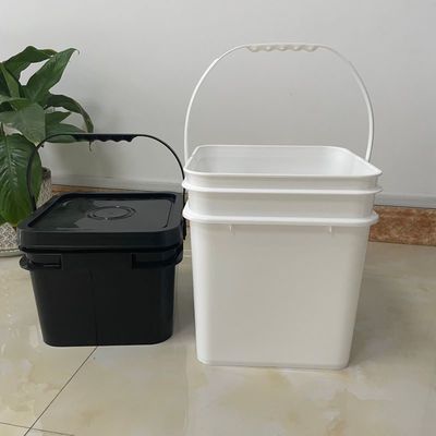 2 갤론 평면 플라스틱 버킷 뚜?? 과 손잡이 GAP/ISO/FDA 인증 버킷