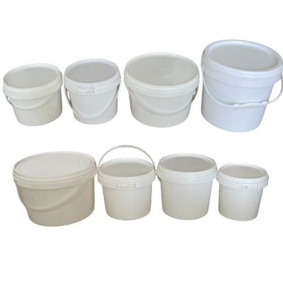 플라스틱 버킷 팩 5L 8L 10L 15L 18L 건설 재료용 맞춤 인쇄
