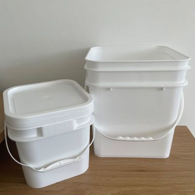20L 25L 정사각형 플라스틱 버킷 덩어리 및 뚜?? 가 있는 배설물 애완 동물 음식 커피 콩과 견과류