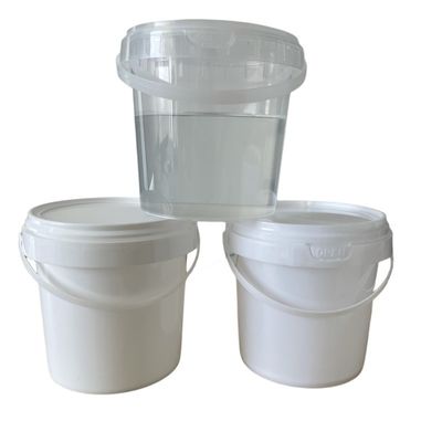 1L-10L 뚜?? 과 손잡이 다기능 두께 1.0-2.5mm의 선명한 플라스틱 버킷