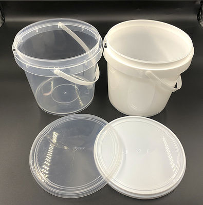 1L-10L 뚜?? 과 손잡이 다기능 두께 1.0-2.5mm의 선명한 플라스틱 버킷