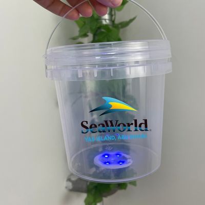 1L-10L 뚜?? 과 손잡이 다기능 두께 1.0-2.5mm의 선명한 플라스틱 버킷