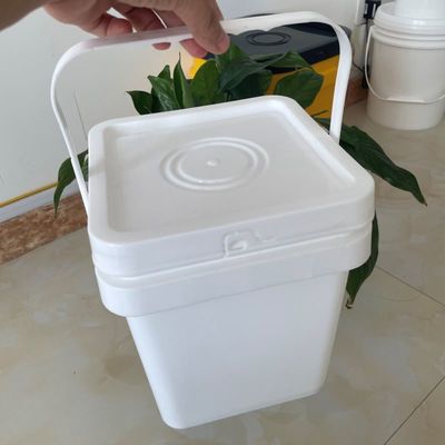 평면 하얀 플라스틱 버킷 두께 1.0-2.5 mm 산업용으로 설계
