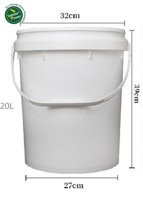 뚜?? 이 있는 푸른 20L 플라스틱 버킷 GAP/ISO/FDA 인증 및 실용
