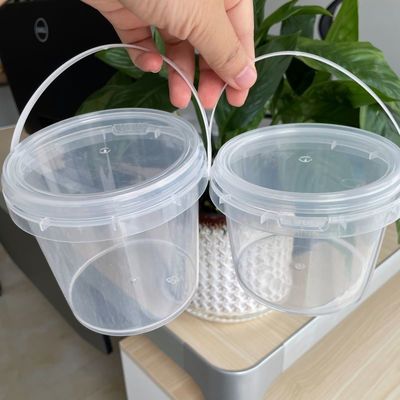 뚜?? 과 손잡이가 있는 수프 보관 버킷 BPA 없는 플라스틱 음식 욕조 두께 1.0~2.5mm