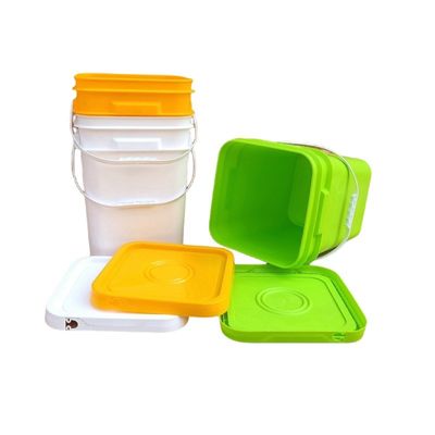 쉬운 오픈 클로즈 퀘어 플라스틱 버킷 5L 8L 10L 15L 20L 두께 1.0 ~ 2.5MM 내구성