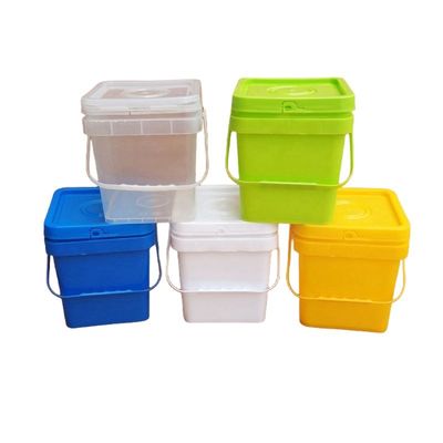 쉬운 오픈 클로즈 퀘어 플라스틱 버킷 5L 8L 10L 15L 20L 두께 1.0 ~ 2.5MM 내구성