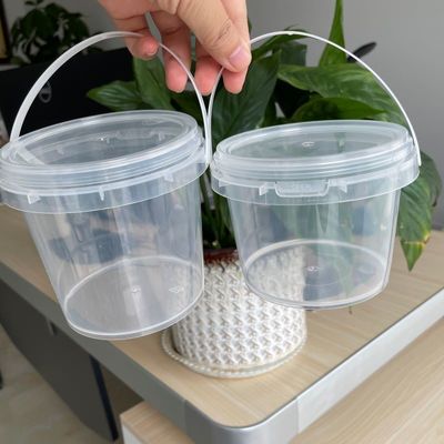 500ml/750ml/1000ml 작은 식품 등급 둥근 플라스틱 배구 밀폐 된 뚜?? 과 재료
