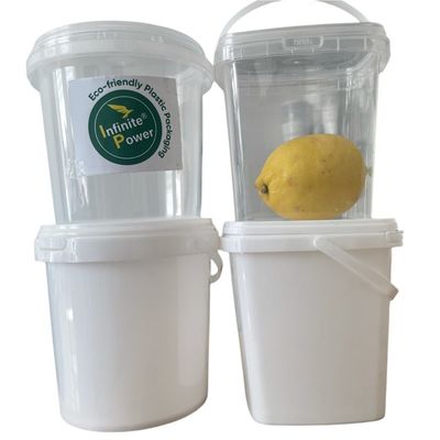 1-5L 맑은 플라스틱 버킷 뚜?? 두께 1.0~2.5MM 내구성 있고 오래 지속된다