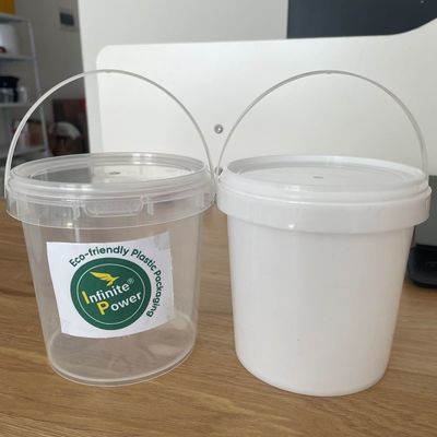 1-5L 맑은 플라스틱 버킷 뚜?? 두께 1.0~2.5MM 내구성 있고 오래 지속된다