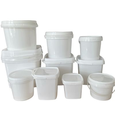 커스터마이징 가능한 평면 플라스틱 버킷 500ml 1L 2L 3L 5L