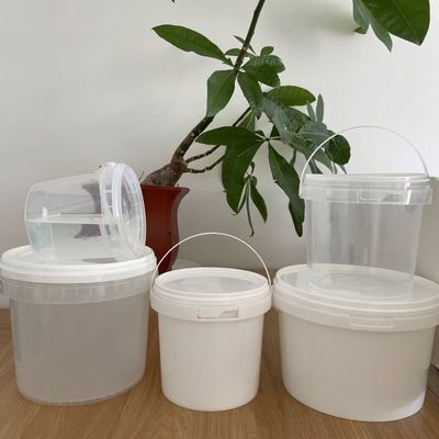 폴리프로필렌 버킷 2 리터 투명한 플라스틱 버킷