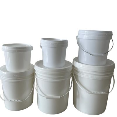 커버 1L 2L 3L 4L 5L와 무료 샘플 포함된 작은 흰색 플라스틱 버킷을 사용자 정의