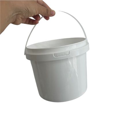 커버 1L 2L 3L 4L 5L와 무료 샘플 포함된 작은 흰색 플라스틱 버킷을 사용자 정의