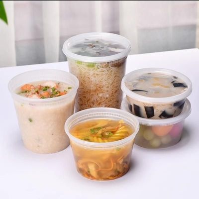 산업용 맞춤형 300ml 500ml 750ml 1L 뚜?? 과 뚜?? 을 가진 선명한 플라스틱 버킷