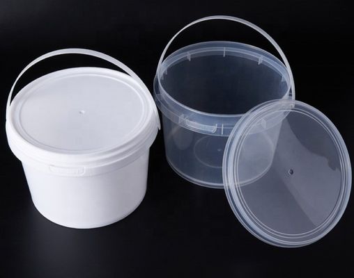 뚜?? 이 있는 500ml 투명한 플라스틱 컨테이너 드럼 산업 및 실크 스크린 인쇄