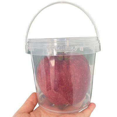 실크 스크린 / 열 전송 / IML 인쇄 500ml 뚜?? 이있는 플라스틱 버킷 음식 버킷 1.0-2.5mm 두께