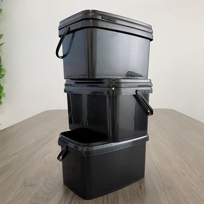 3L 직사각형 흰색 플라스틱 버킷 뚜?? 두께 1.0 ~ 2.5mm 및 저렴한 가격