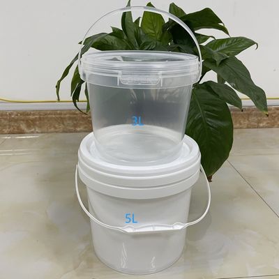 흰색 PP 플라스틱 손잡이가 있는 맞춤식 식품 보관 버킷