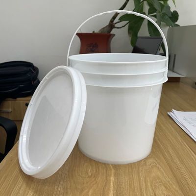 흰색 PP 플라스틱 손잡이가 있는 맞춤식 식품 보관 버킷